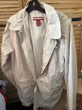 Haband Light Beige Trench Jacket Large